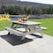 Highwood Usa Rectangle Hometown Picnic Table, Harbor Gray, 6 ft L, 30 in H Overall AD-TBL-HI02-HGR - alternate 2